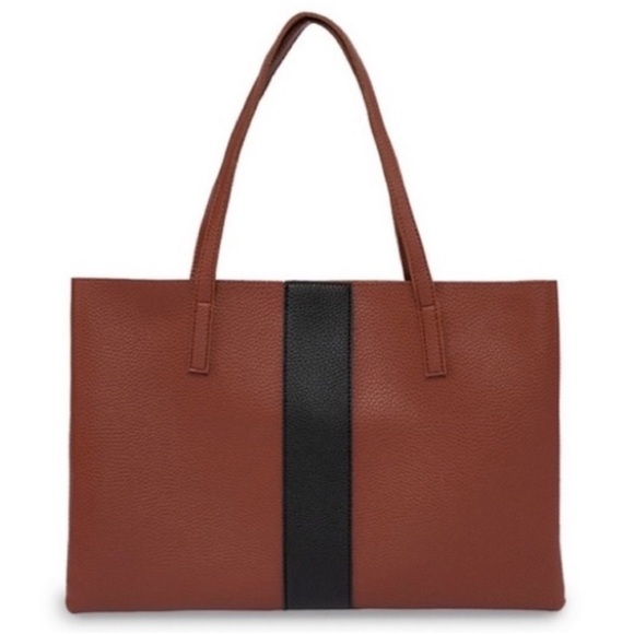 Vince Camuto Handbags - New Vince Camuto Lucky Tan and Black Tote Bag